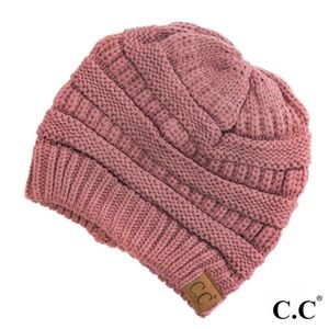CC Winter Beanie Authentic Hat - Mauve